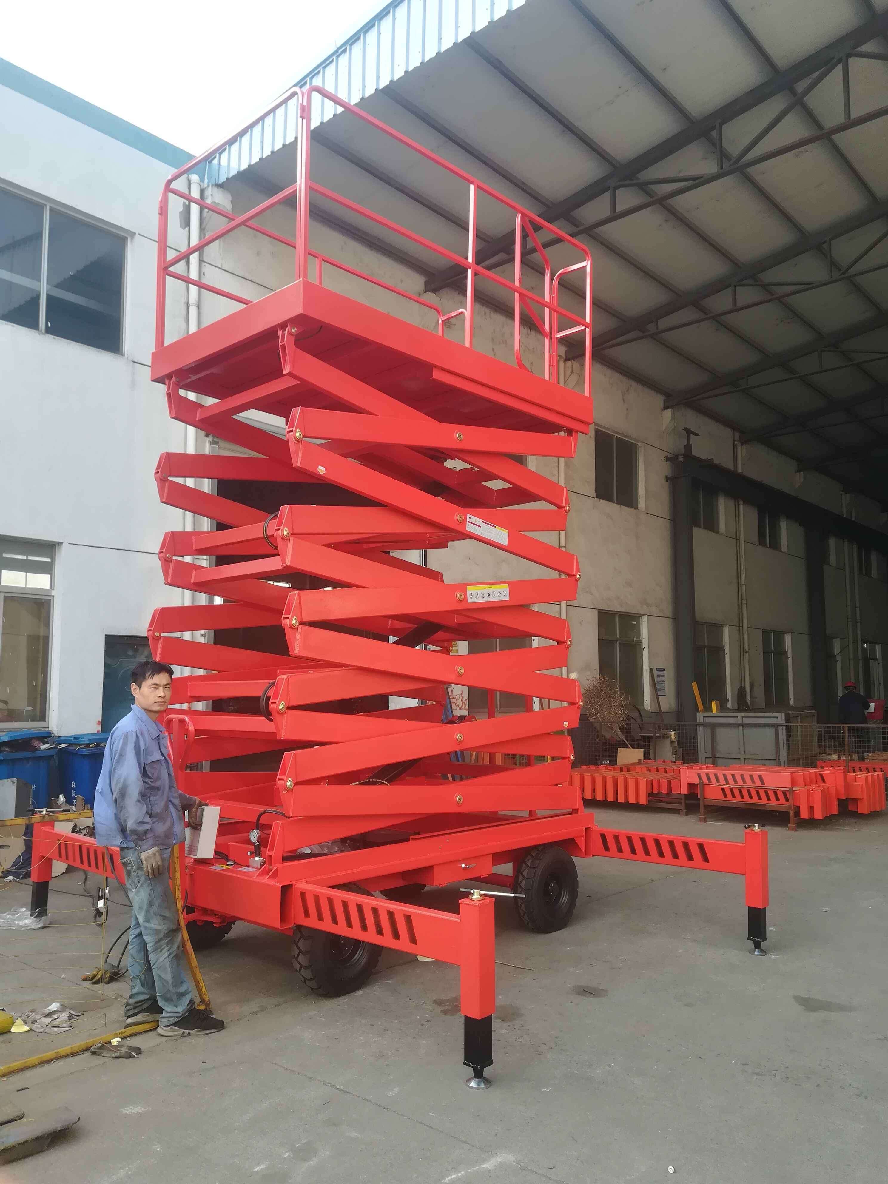 300kg Mini Manual Scissor lift work platform scissor lift platform hydraulic platform