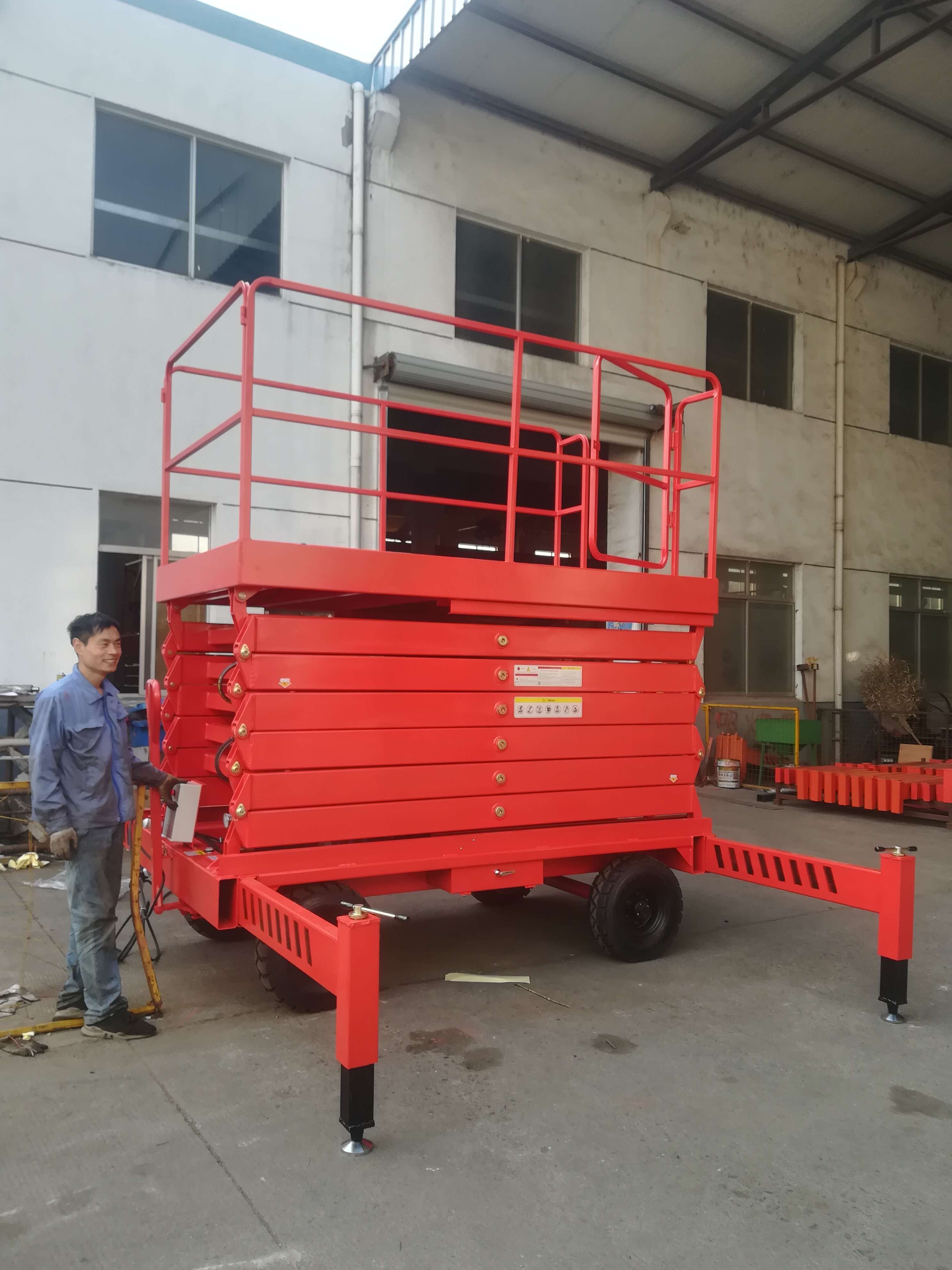 300kg Mini Manual Scissor lift work platform scissor lift platform hydraulic platform