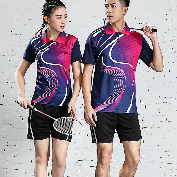 Men ladies child table tennis jerseys custom made logo badminton uniform set high quality sports volleyball training jersey