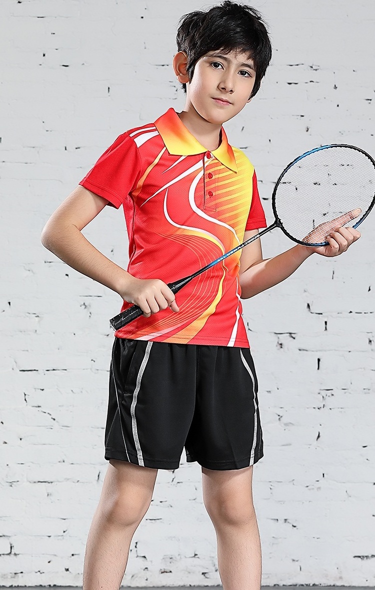 Men ladies child table tennis jerseys custom made logo badminton uniform set high quality sports volleyball training jersey