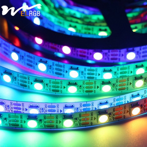 Mood lamp WS2812 Full Color smd5050 60leds/m Flexible Led Light Strip Addressable addressable digital rgb Flex Led Strip Light