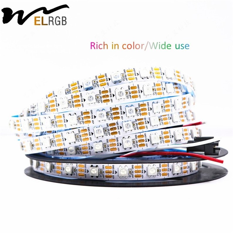 Mood lamp WS2812 Full Color smd5050 60leds/m Flexible Led Light Strip Addressable addressable digital rgb Flex Led Strip Light