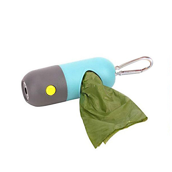 low price dog diapers poop bag regular pet dog biodegradable poop waste bags poop bag dispenser with built-in led flashlight