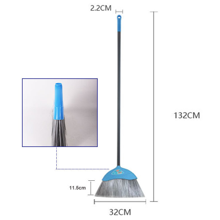 China Manufactures Italian Thread Magic Plastic Indoor Outdoor Wholesale Hard Silk Cleaning Floor Brush Sweeping Broom Head