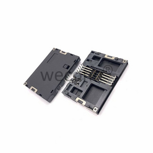 Hot selling 8PIN with switch DIP pcb Smart card connector IC card connector for POS