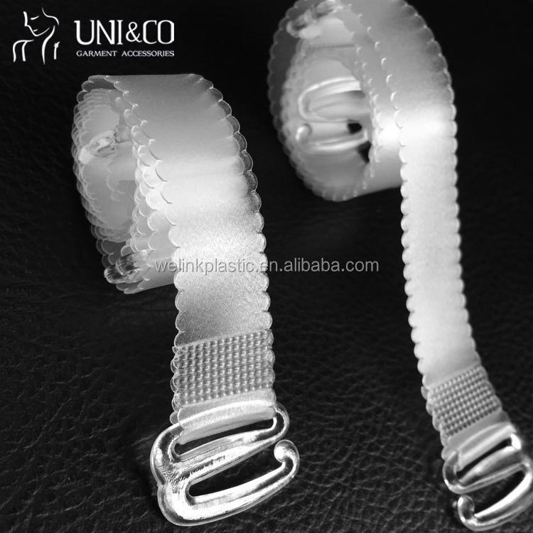 Fancy Design TPU Elastic Strap Transparent Bra Strap for Bra Accessories