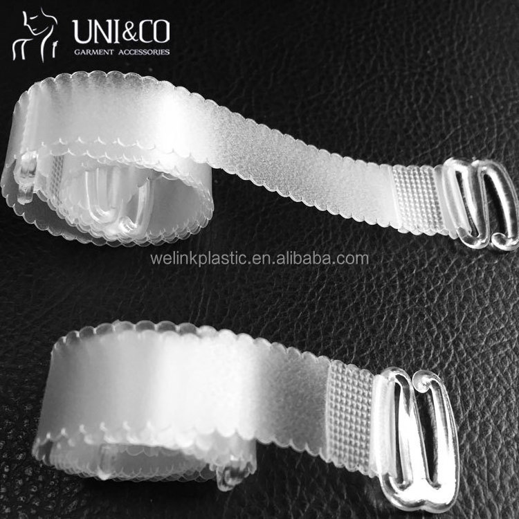 Fancy Design TPU Elastic Strap Transparent Bra Strap for Bra Accessories