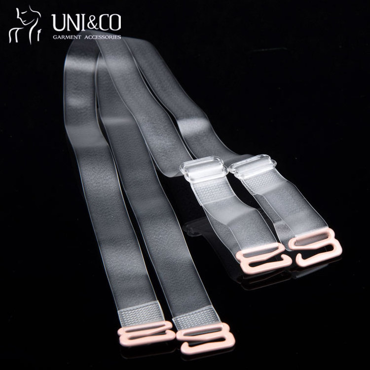 Wholesale Price Garment Accessories TPU Clear Transparent Bra Strap Bra Elastic Plastic Adjuster Bra Strap