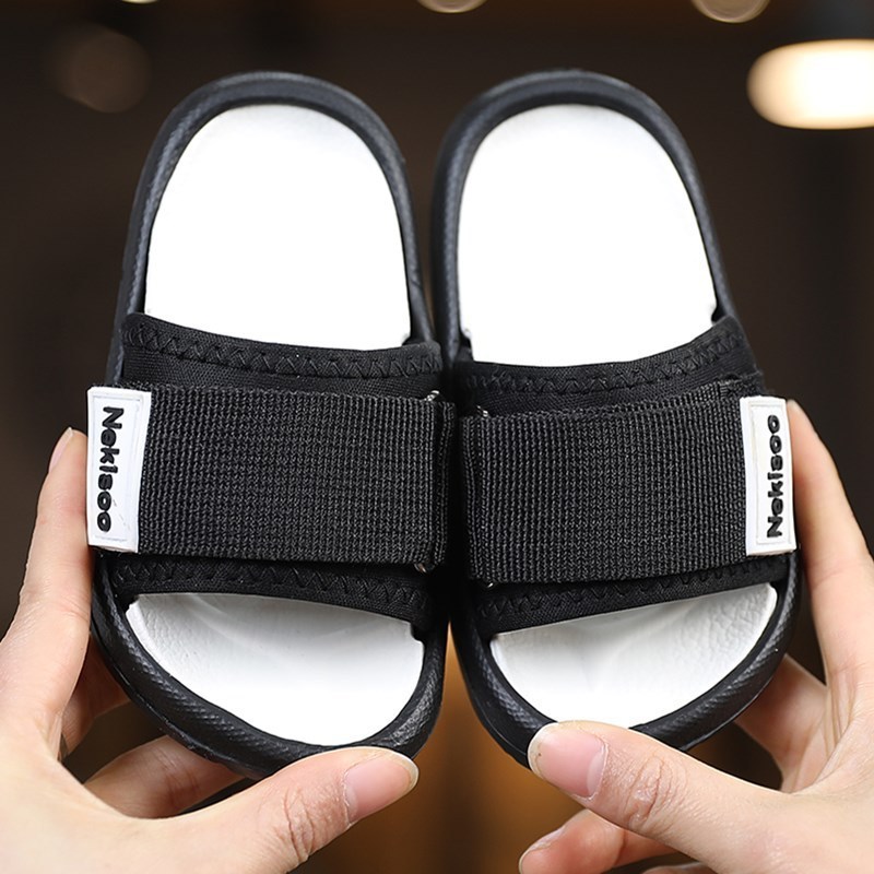 Summer Children Slippers for Boys Girl Home Flip Flop Kids Indoor Striped Beach Sandals Korea Non-slip Parent House Casual Shoes