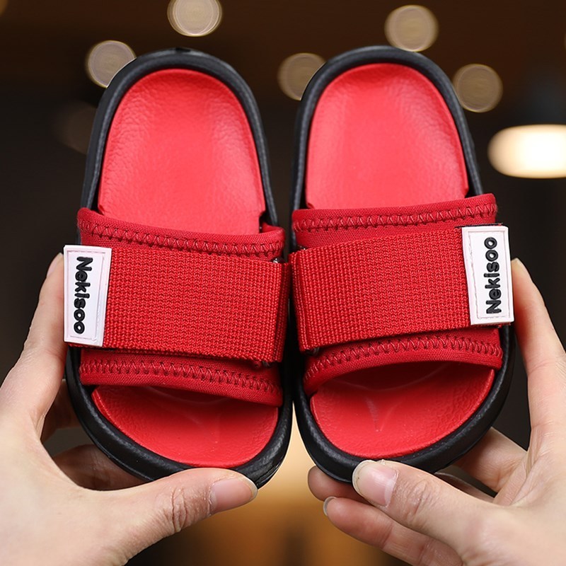 Summer Children Slippers for Boys Girl Home Flip Flop Kids Indoor Striped Beach Sandals Korea Non-slip Parent House Casual Shoes