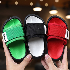 Summer Children Slippers for Boys Girl Home Flip Flop Kids Indoor Striped Beach Sandals Korea Non-slip Parent House Casual Shoes