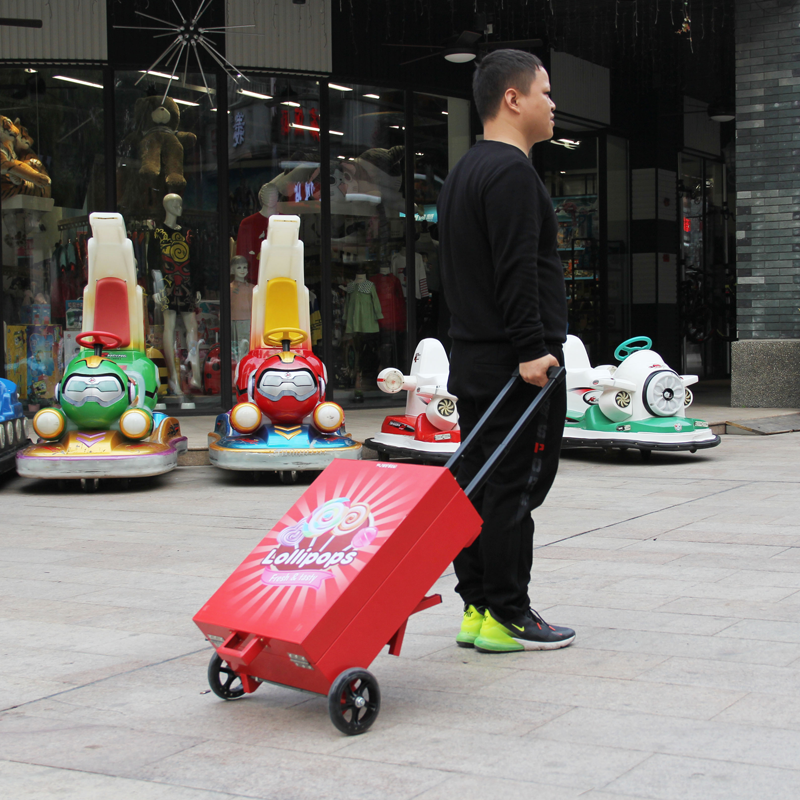 Metal folding candy vending cart