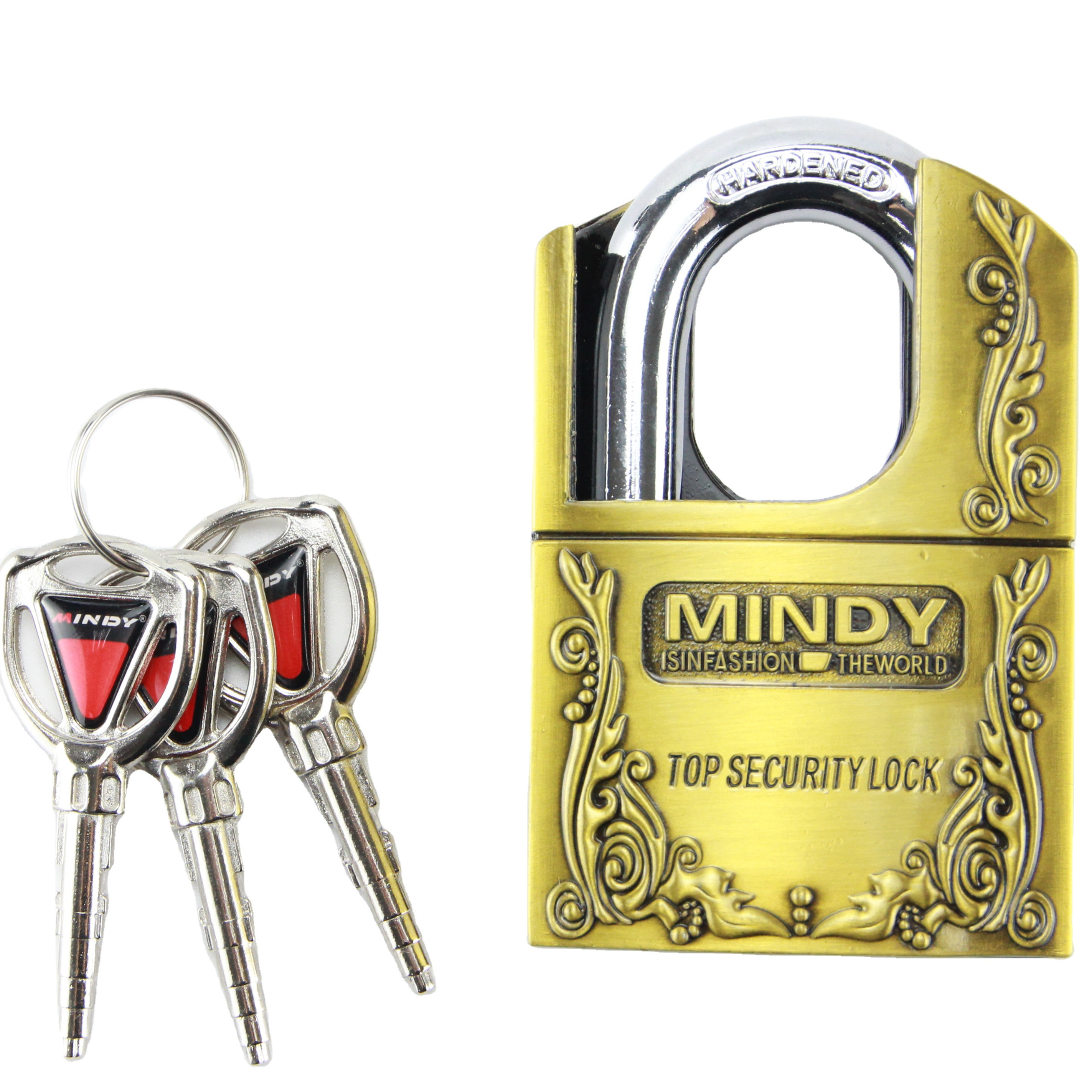 MINDY Hot sale most popular factory price security padlock High quality zinc alloy Padlock with bullet key