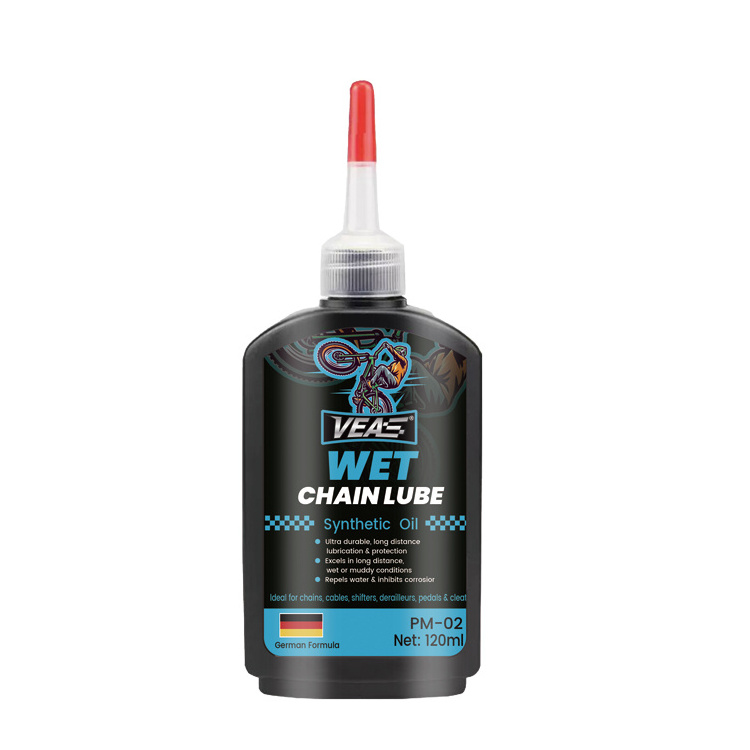 Professional maintenance bike chain lube wet bike lube 120ml waterproof bike chain oil rain racing