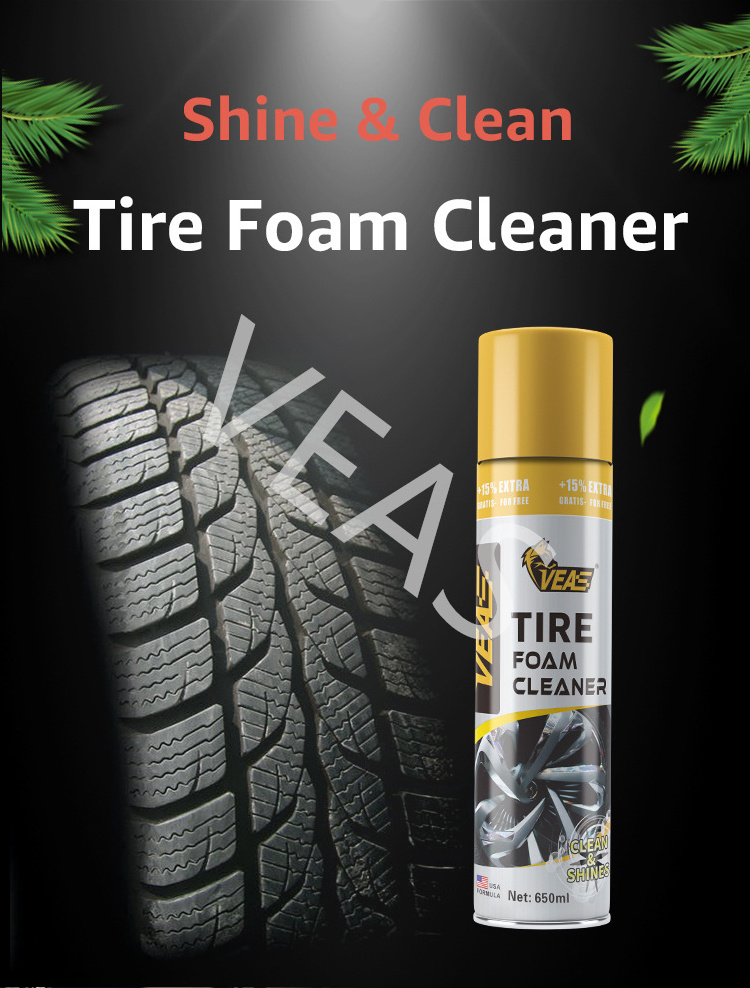 Hot Sale Car Care Product tire shine Aerosol Spray Concentrate solution rust remover Silicone Tire Shine