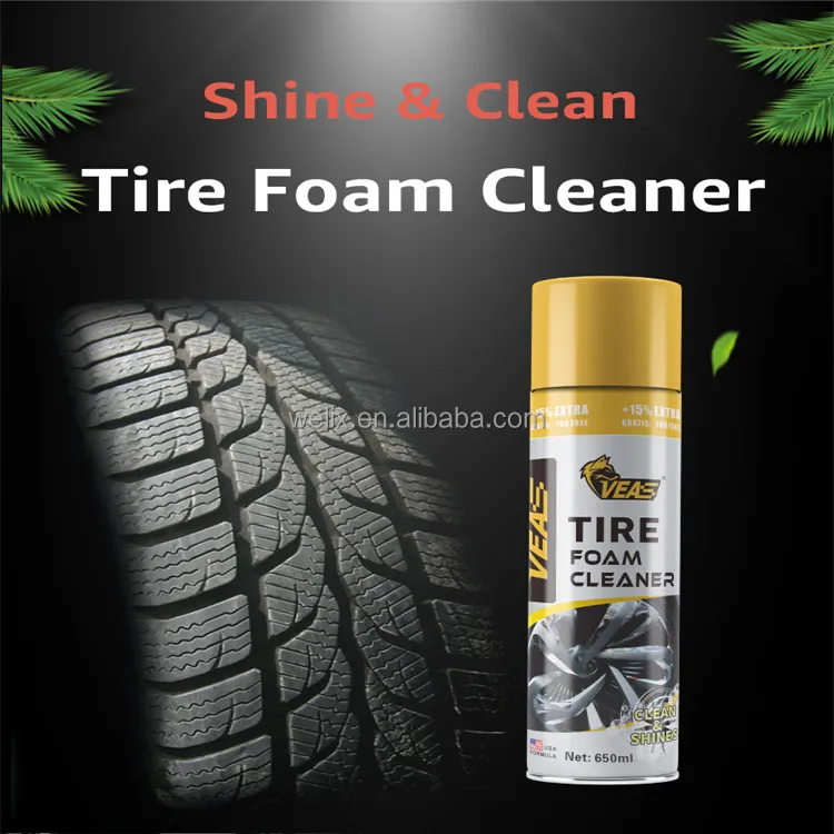 F1 Car Care Cleaning Professional Formula Tyre Polish and Tire Shine Wheel Foam Cleaner