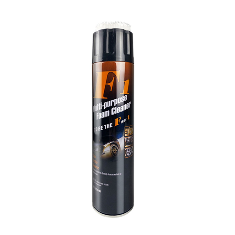 OEM iron bottle multipurpose foam car interior cleaner car spray,f1 multipurpose foam