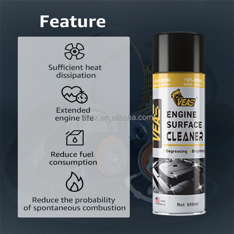 VEAS high quality 600ml  free design auto engine surface degreaser car professional engine surface cleaner engine degreaser