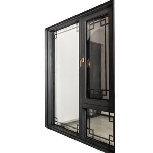 European Style Soundproof Windproof Thermal Break Heat Insulated Aluminium Glass Double Tempered Glass Glass Window