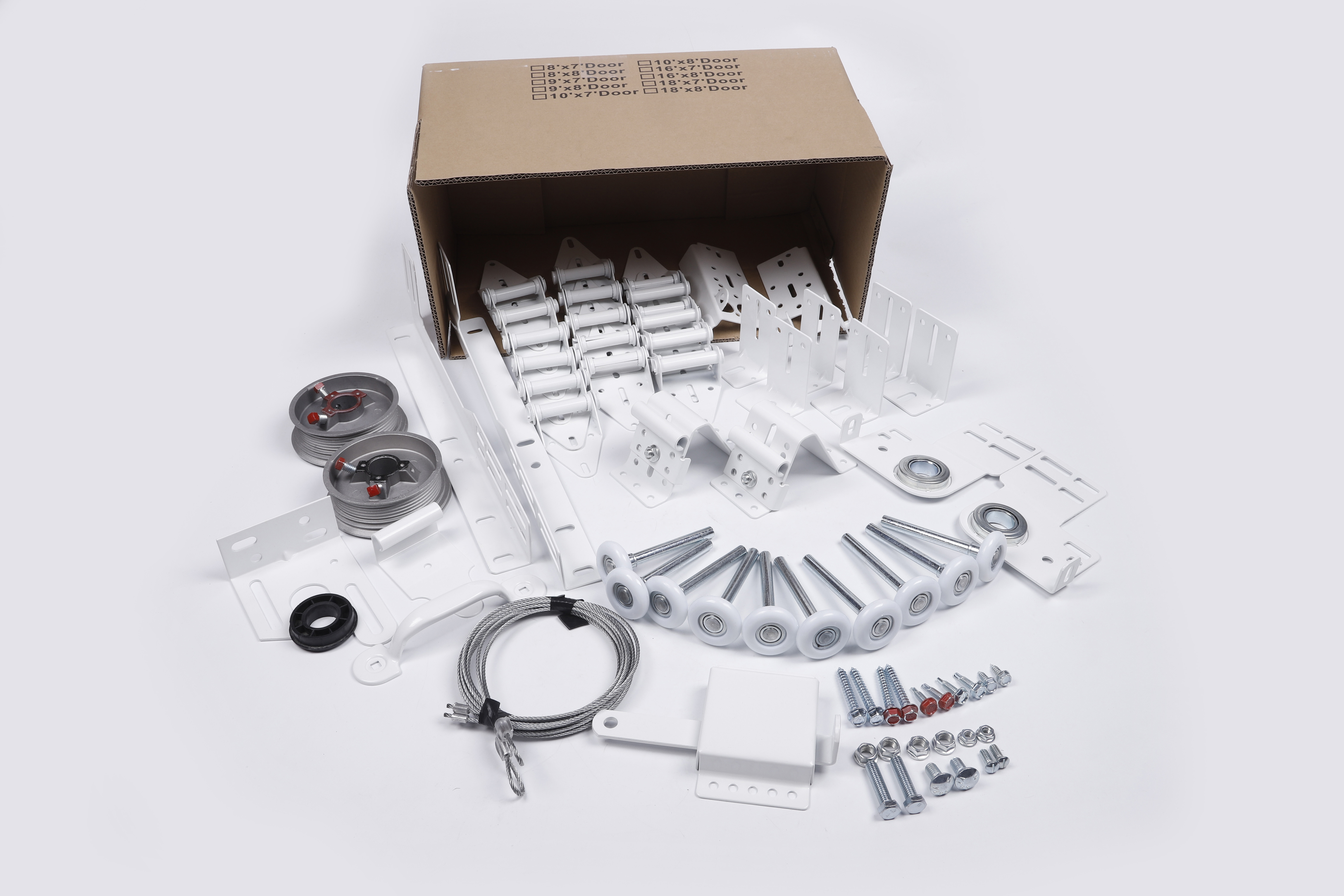 Garage door hardware kits / hardware box for garage door