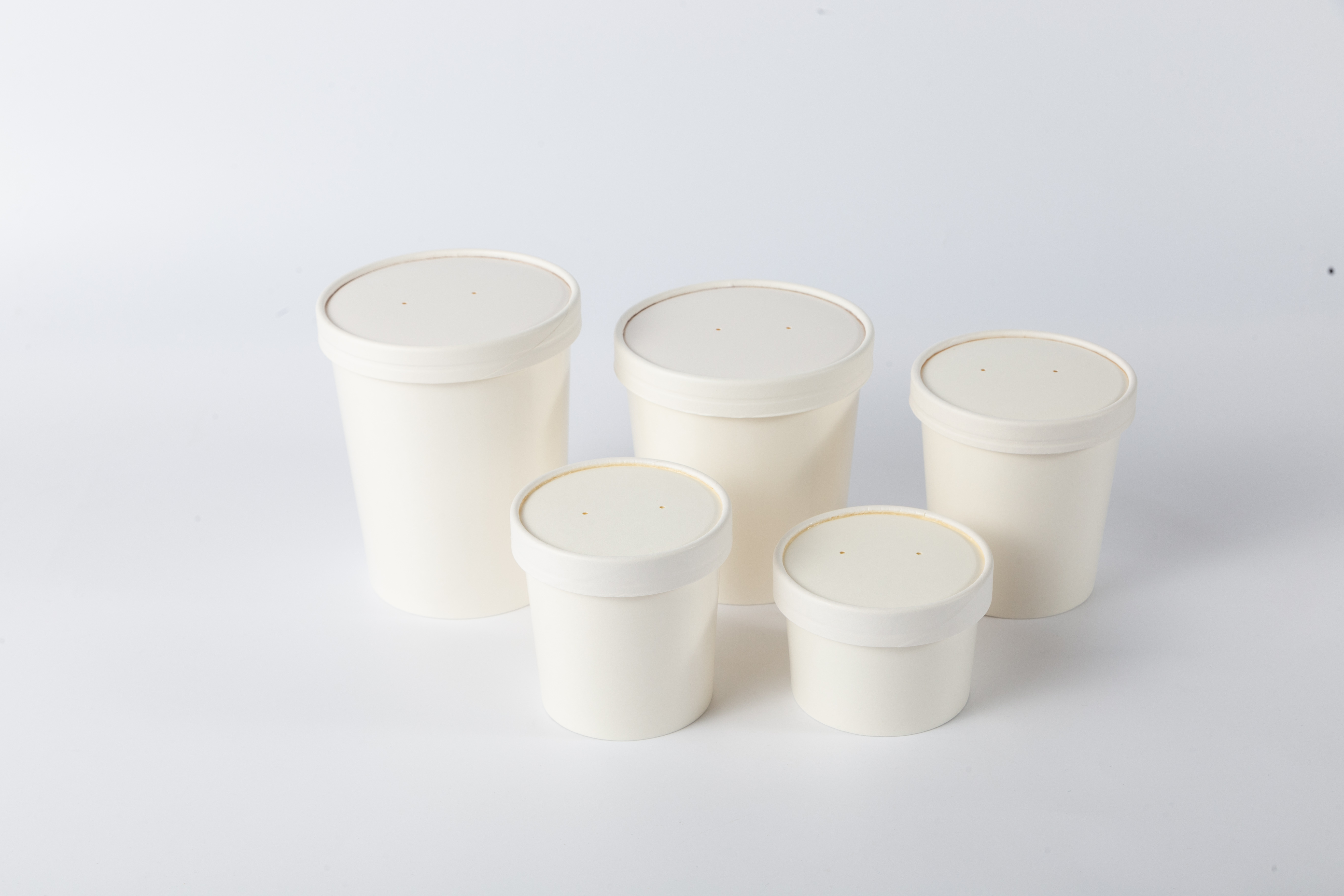 32oz Disposable Food Grade Packaging  Biodegradable Ice Cream Wrapping Paper Bowl Paper Soup Cup