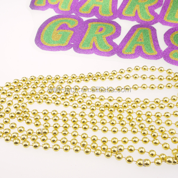 Party Beads Manufacturer 7mm Throw beads MOT Mardi Gras beads