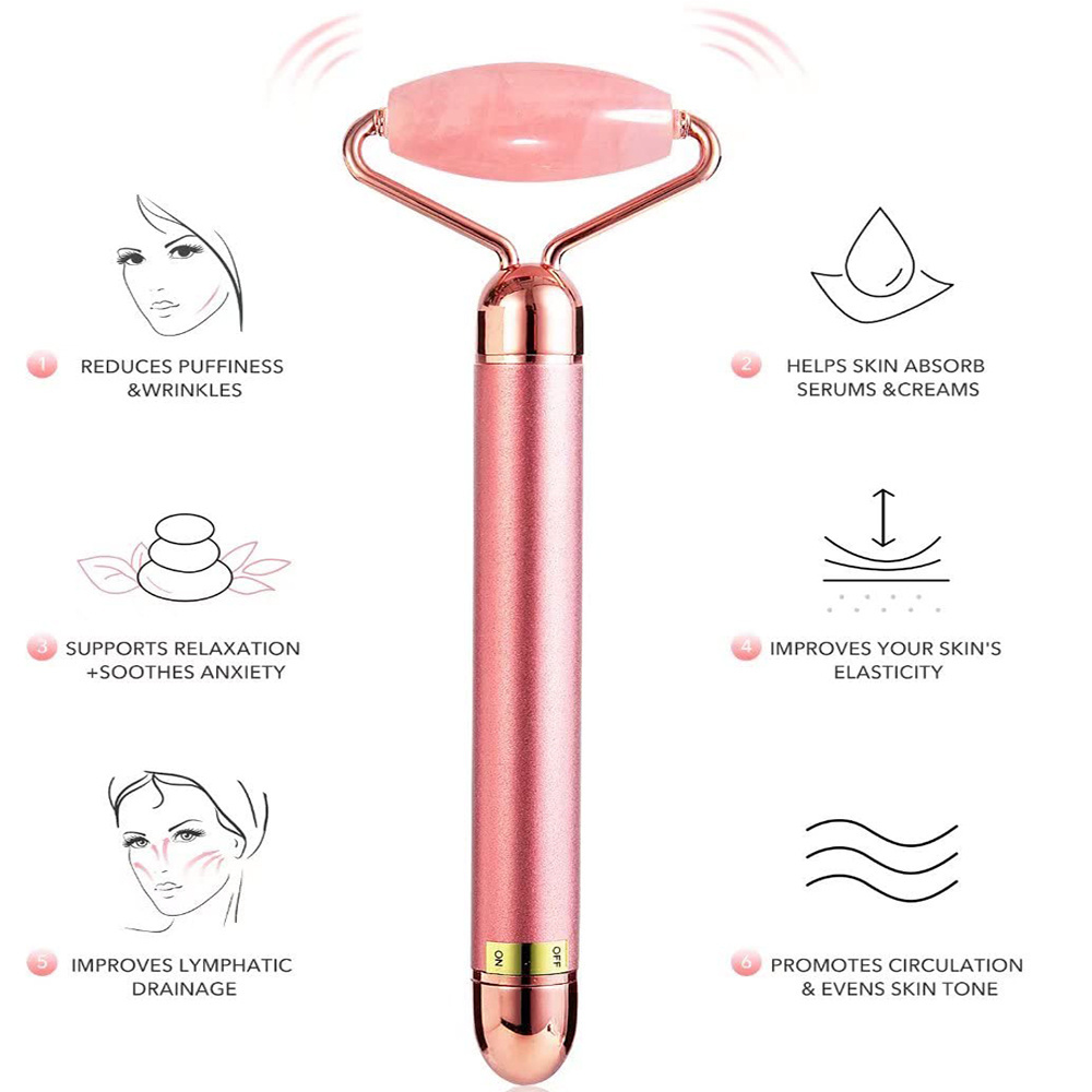 Green Pink White Jade Heart Shaped Gua Sha Stone and Face Roller Crystal Guasha Kit Rose Quartz Jade Roller Gua Sha Set