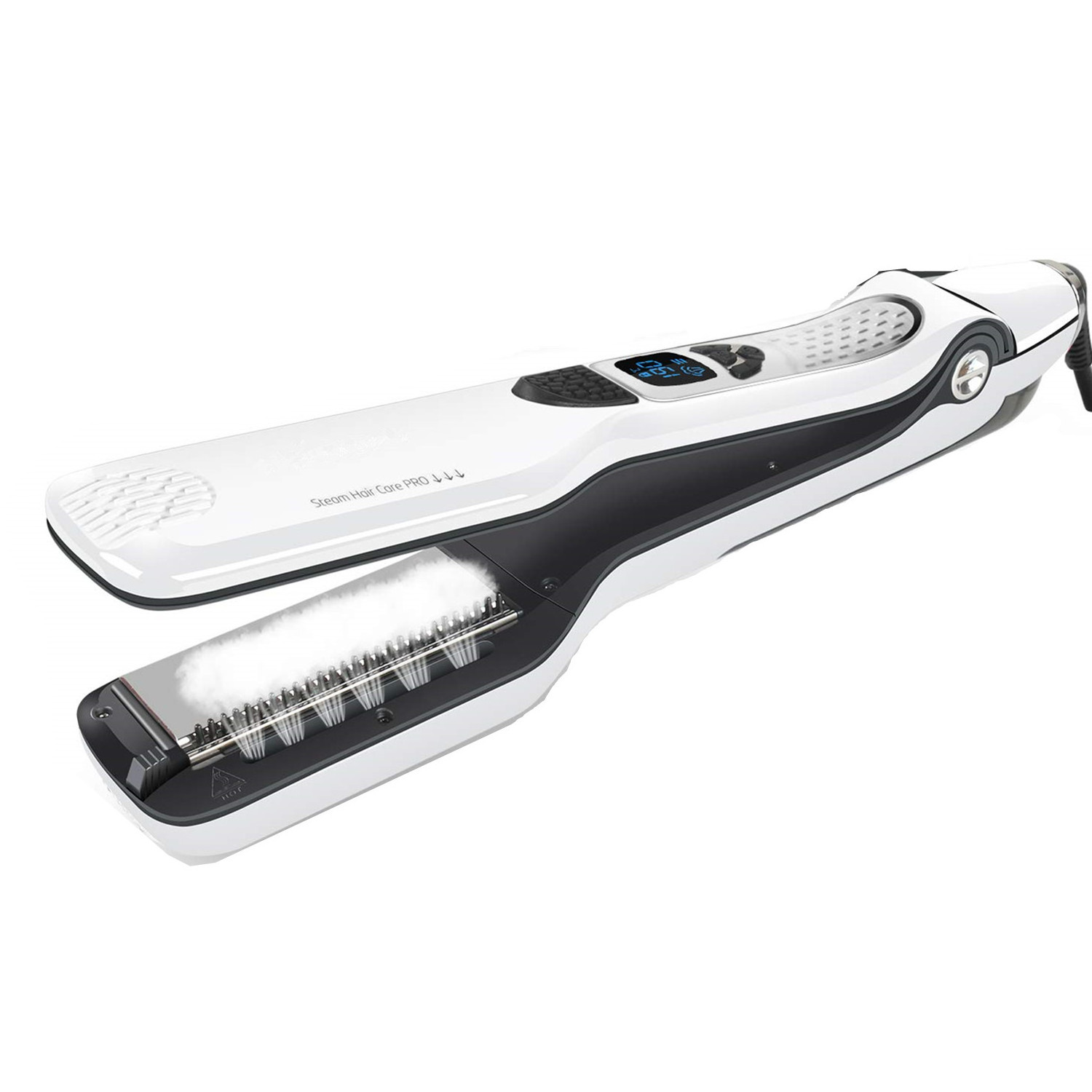 High Quality Infrared LED Display Straightening Hair Flat Iron Steam Hair Straightener