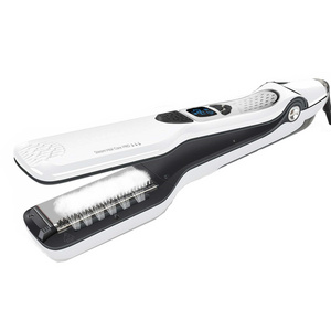 High Quality Infrared LED Display Straightening Hair Flat Iron Steam Hair Straightener