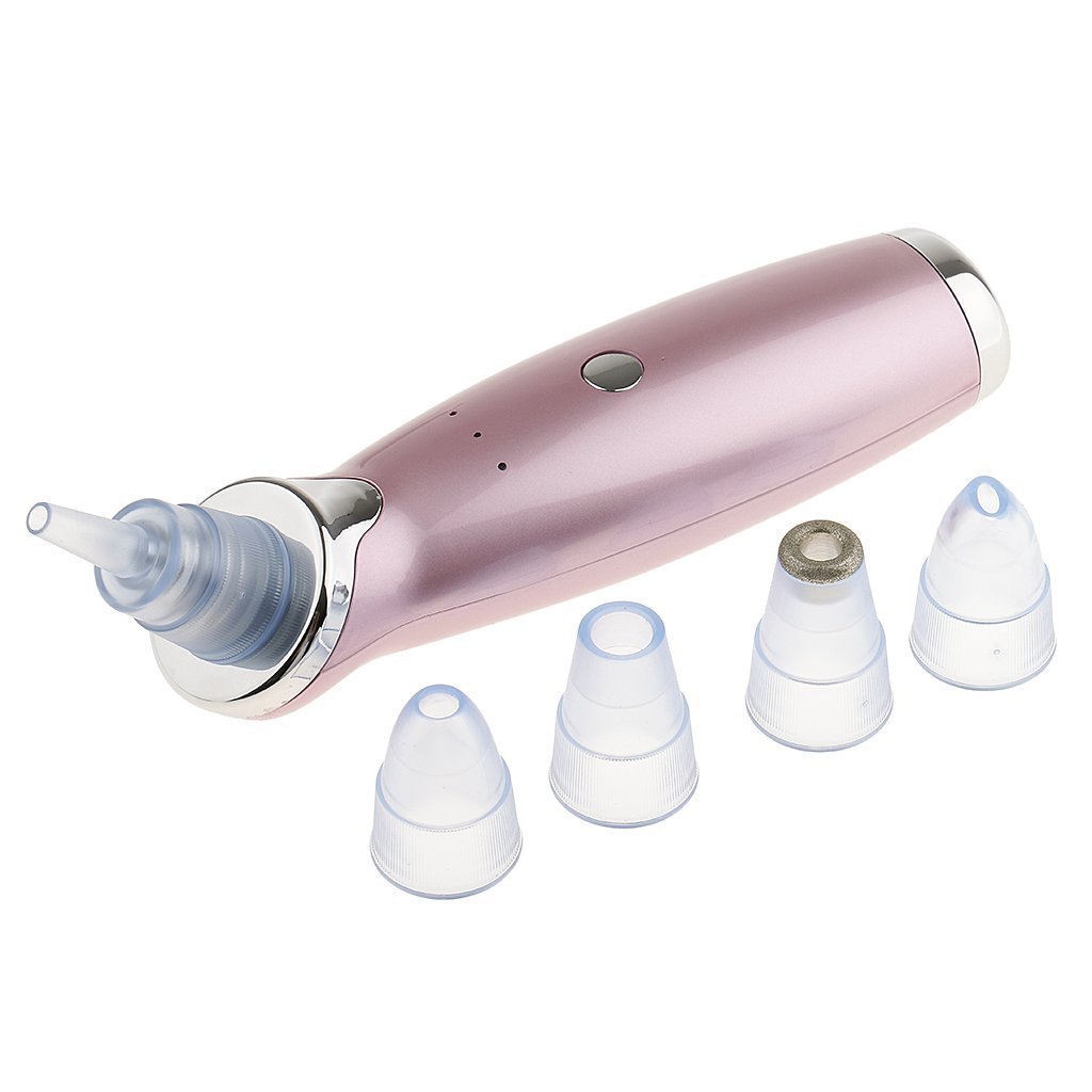 OEM Rose Gold Blackhead Remover Vacuum Beaut Skin Care Product Facial Pore Cleaner USB Rechargeable Acne Comedone Extractor Tool