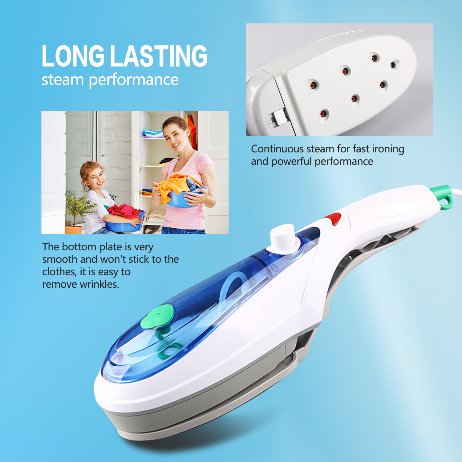 Popular Home Appliance Vertical Garment Steamer Clothes Fabric Steam Iron Hanging Garment Steamer