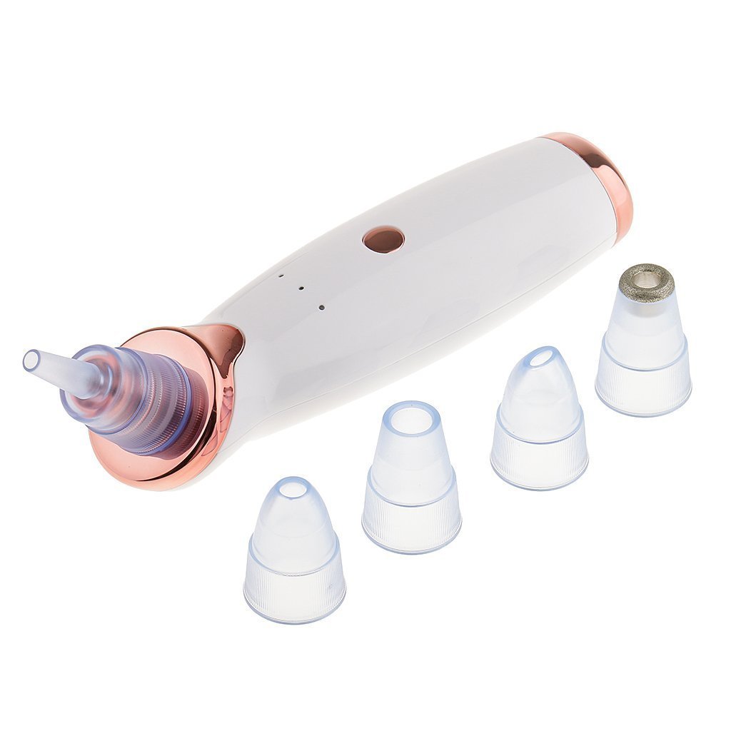 OEM Rose Gold Blackhead Remover Vacuum Beaut Skin Care Product Facial Pore Cleaner USB Rechargeable Acne Comedone Extractor Tool