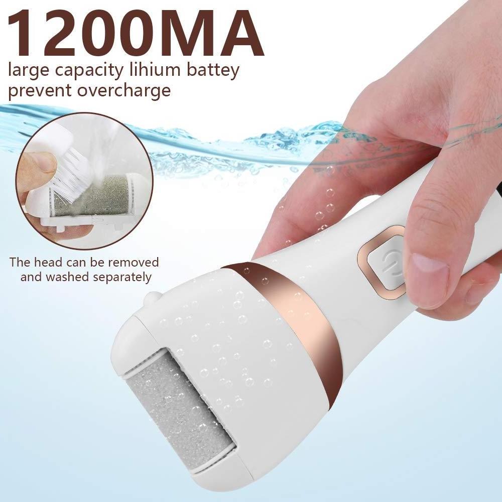 Electric foot callus removal removable 3pcs washable heads 1200mAh USB rechargeable foot file Remove dead skin  for adult