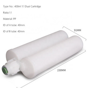 Dual Cartridge 400ml 1:1 C-type AB epoxy adhesive cartridge barrel for chemical anchoring