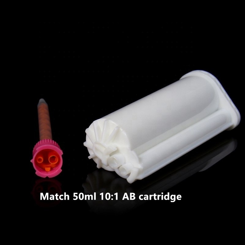 50ml 10:1 PBT Caulking Cartridge Solid Surface Adhesive Dual Adhesive Epoxy Gun Cartridge for AB Acrylic Adhesive