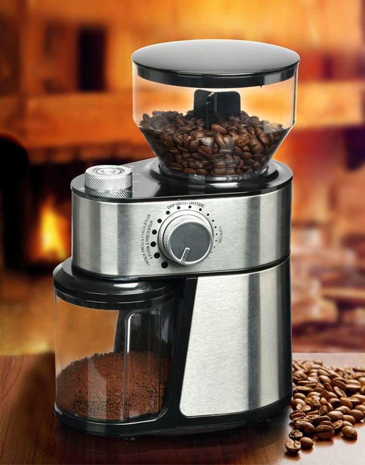 Adjustable setting large capacity electric coffee grinder 220v multifunctional household new expresso coffee grinder