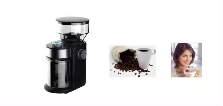 265230 Automatic Household commercial professional electric espresso coffee bean grinder 200w flat burr