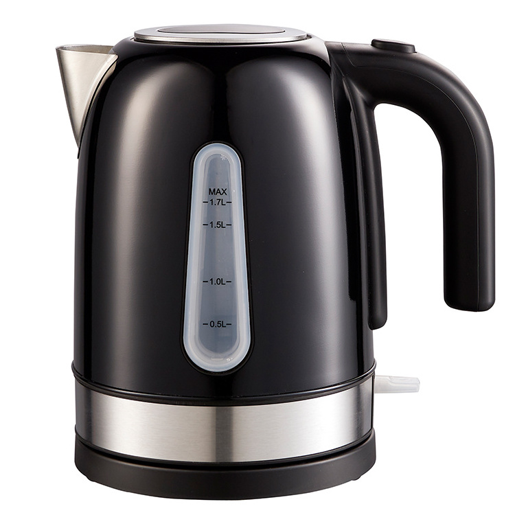 371373 1.7L Electric kettle ningbo home appliances 2023 water kettle black