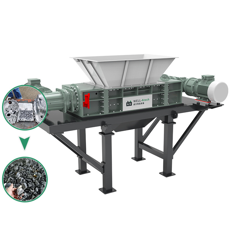 Scrap Tires Recycling Equipment Tyre Mobile Small Tire Shredder For Sale