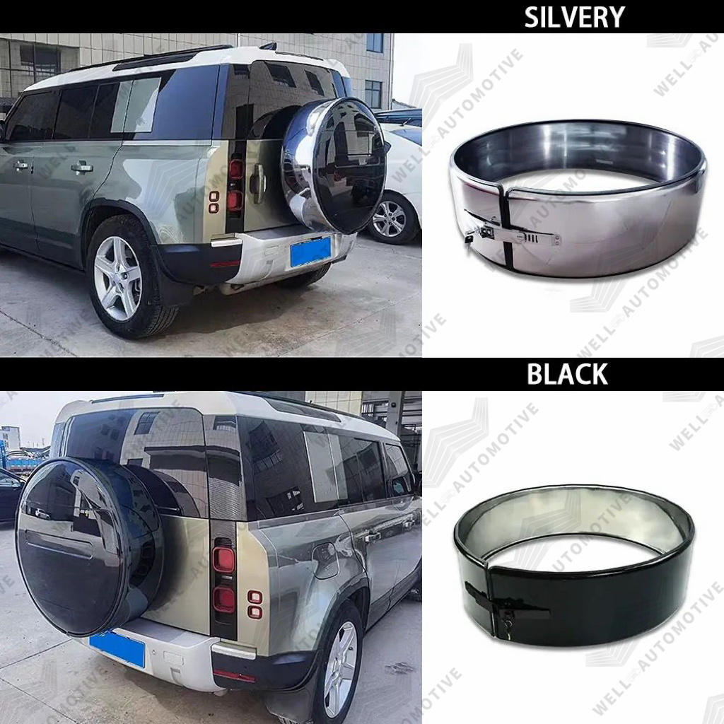 Factory wholesale off-road parts rear spare tire cover stainless steel Spare Tire Cover For Land rover