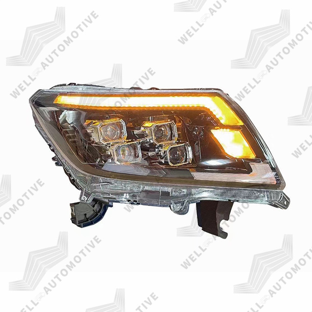 New Style 4X4 Aftermarket ABS Headlights Accessories LED Head Lamp Black Head Light For For Navara NP300 2016-2019