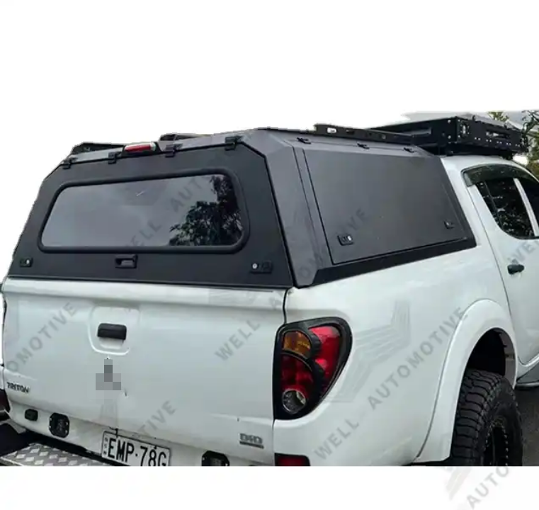 Hot Sale 4X4 Offroad Parts Metal Cover Waterproof Steel Truck Camper Replacement Topper Canopy For triton l200 06-14