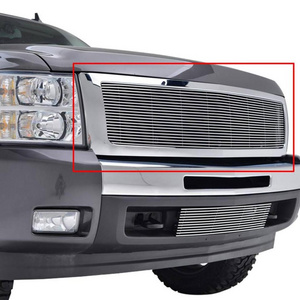 Fashionable Design 4X4 Pick up Parts Silver Chromed ABS Grille Front Aluminum Alloy Grill For Silverado 1500 2007-2013