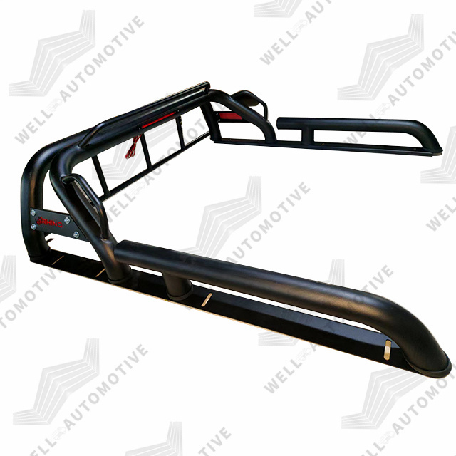 Newest Offroad 4x4 Parts Iron Roll Bar with led Replacement Sport Bar For hilux black Roll Bars For Universal Pickups