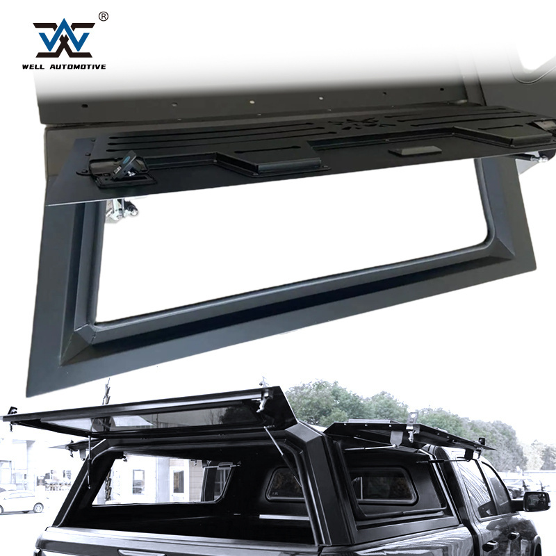 Super Duty Offroad Parts Metal Cover Truck Tonneau Waterproof Steel Truck Camper Replacement Topper Canopy For Universal Pickups