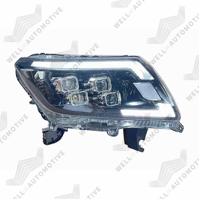 New Style 4X4 Aftermarket ABS Headlights Accessories LED Head Lamp Black Head Light For For Navara NP300 2016-2019