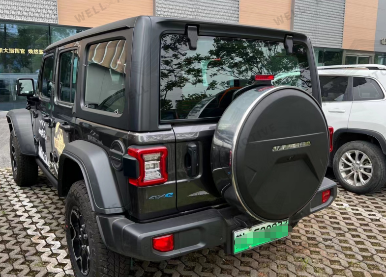 Hot Sale 4X4 Offroad Accessories Black Hard Rear Spare Tire Cover stainless steel Spare Tire Cover For wrangler jl 2018+