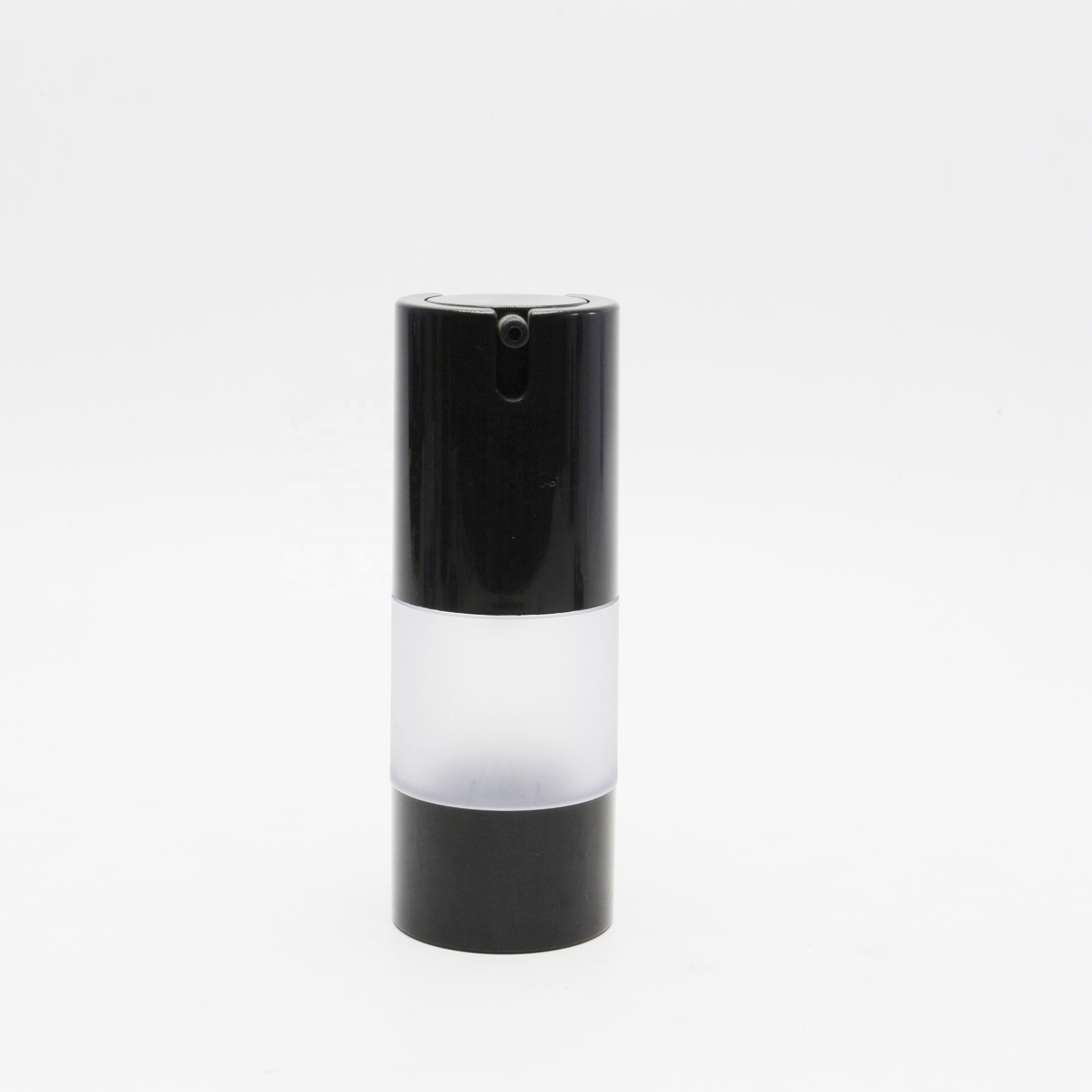 Black 10ml 15ml 20ml 30ml 50ml 100ml Cosmetic Bottle Foundation Pump Bottle Face Serum White Airless Bottle AB-888A