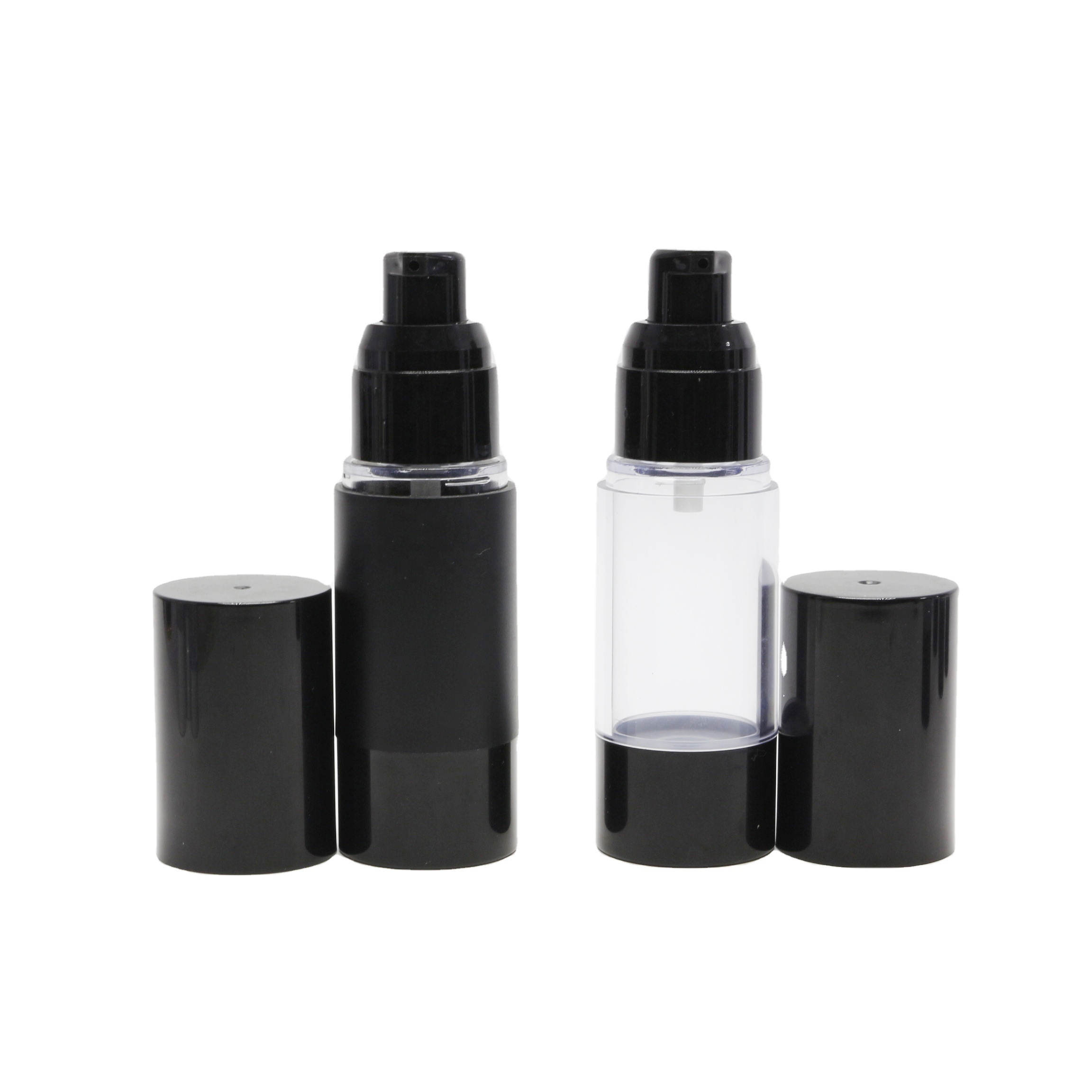 Black 10ml 15ml 20ml 30ml 50ml 100ml Cosmetic Bottle Foundation Pump Bottle Face Serum White Airless Bottle AB-888A