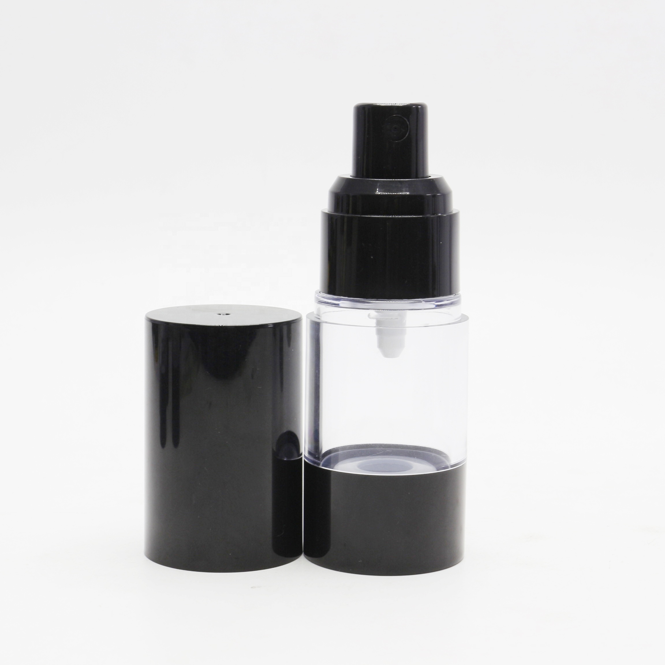 Black 10ml 15ml 20ml 30ml 50ml 100ml Cosmetic Bottle Foundation Pump Bottle Face Serum White Airless Bottle AB-888A